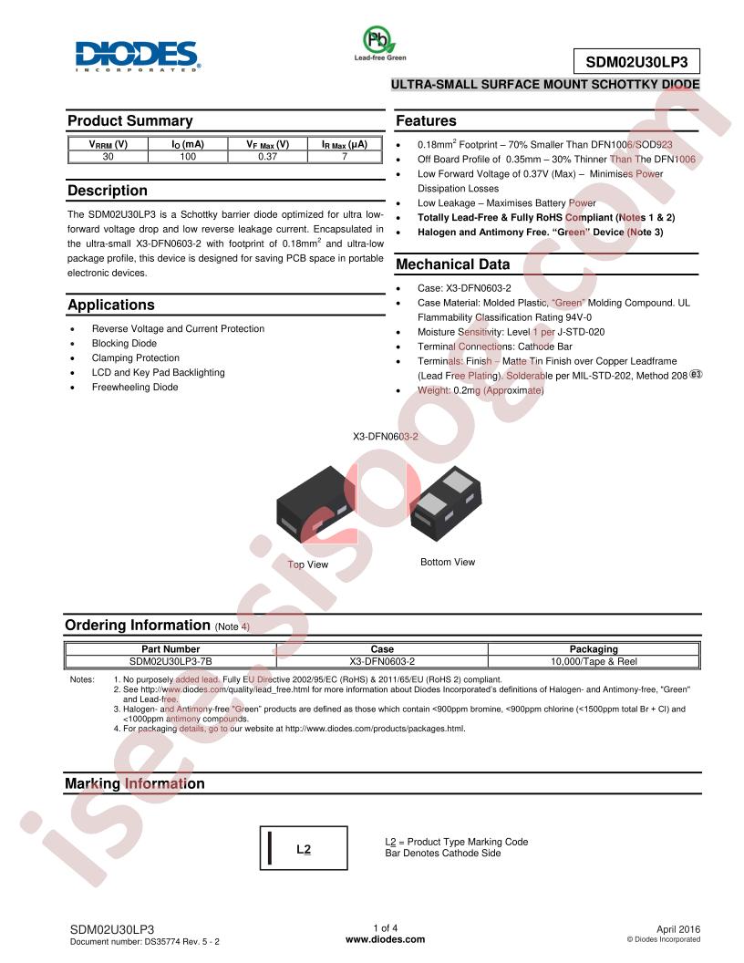 SDM02U30LP3-7B