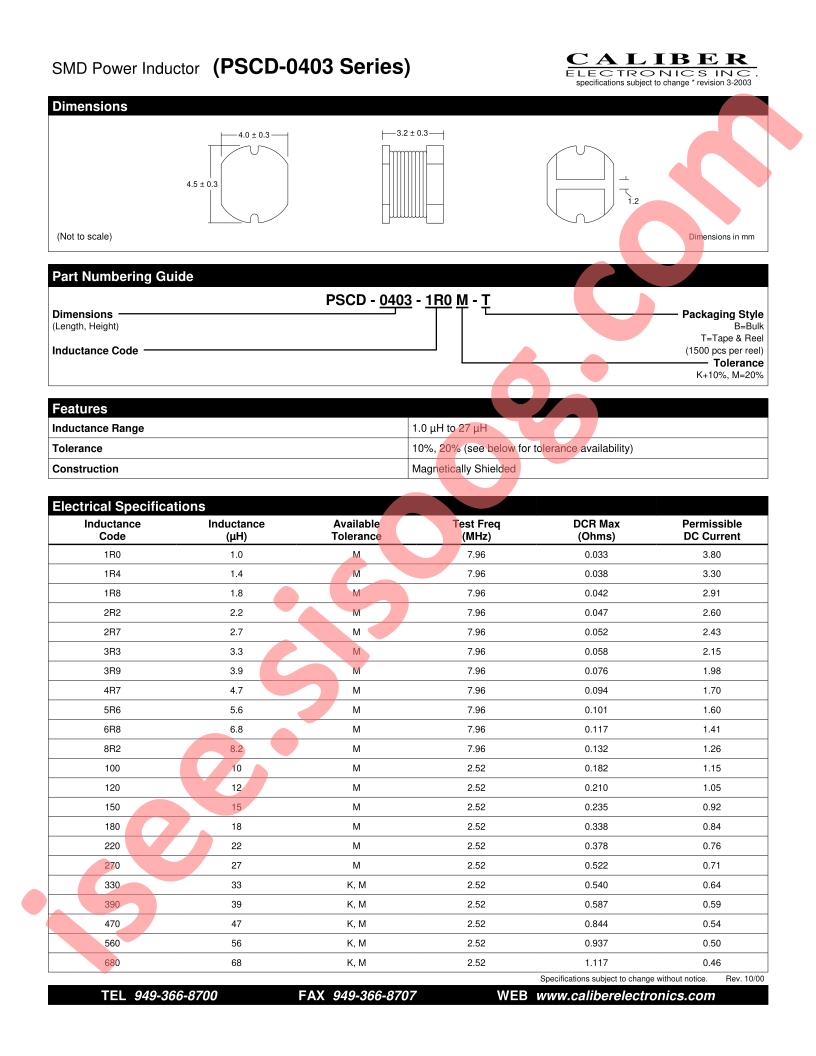 PSCD-0403-100K-B