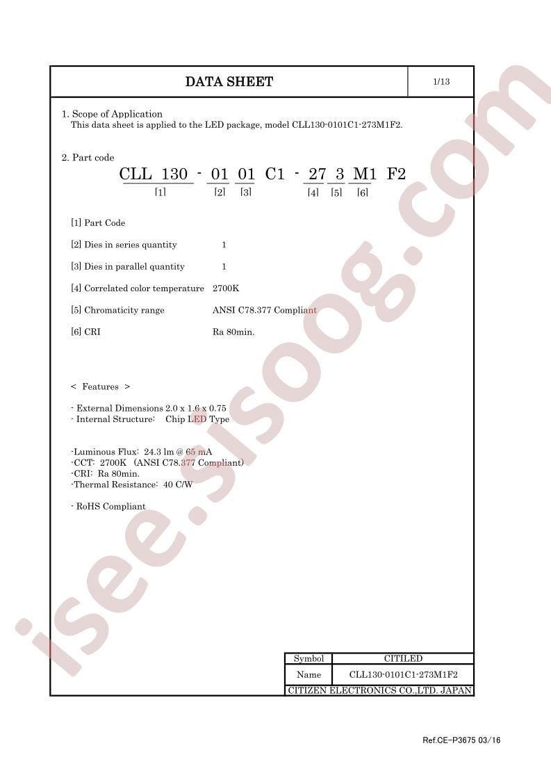 CLL130-0101C1-273M1F2