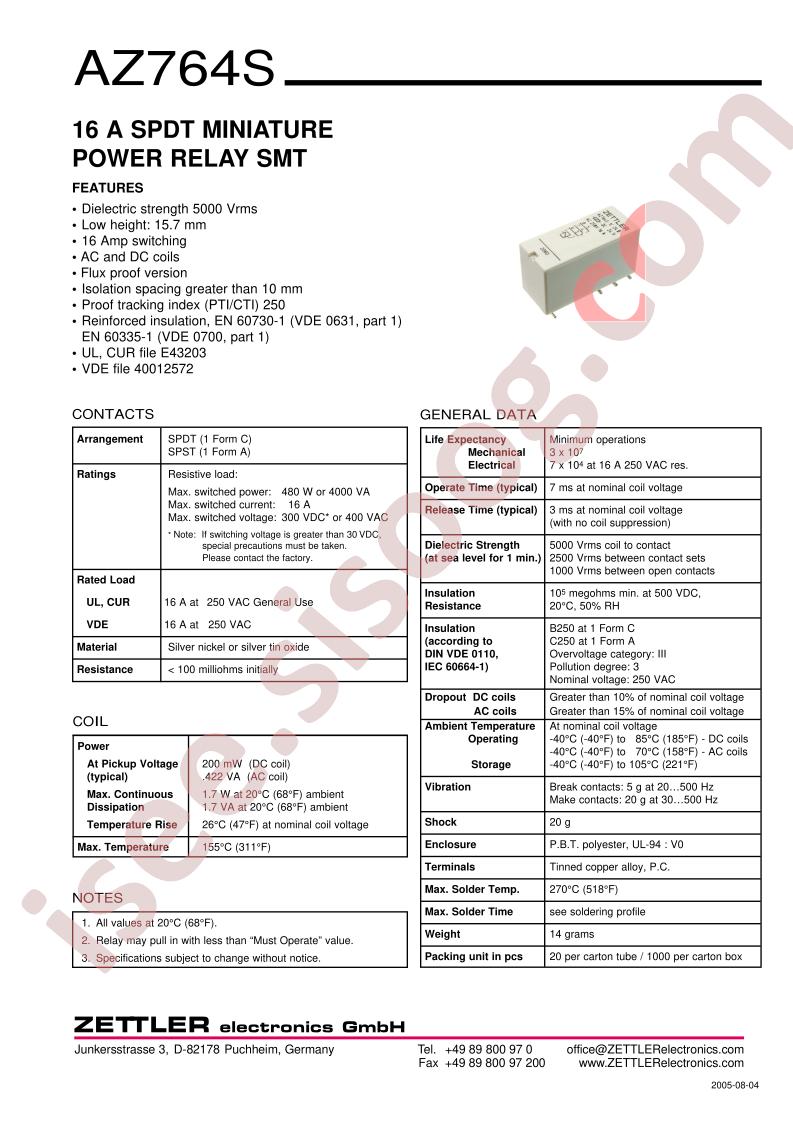 AZ764S-1A-110A