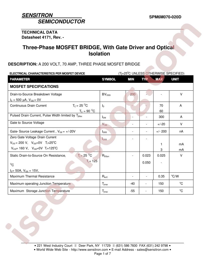 SPM6M070-020D