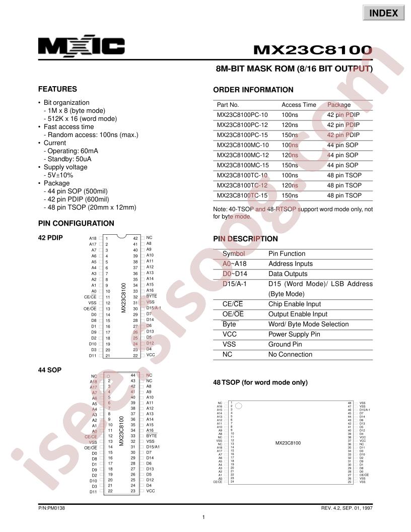 MX23C8100MC-10