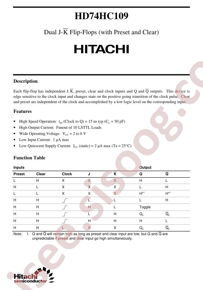 HD74HC109
