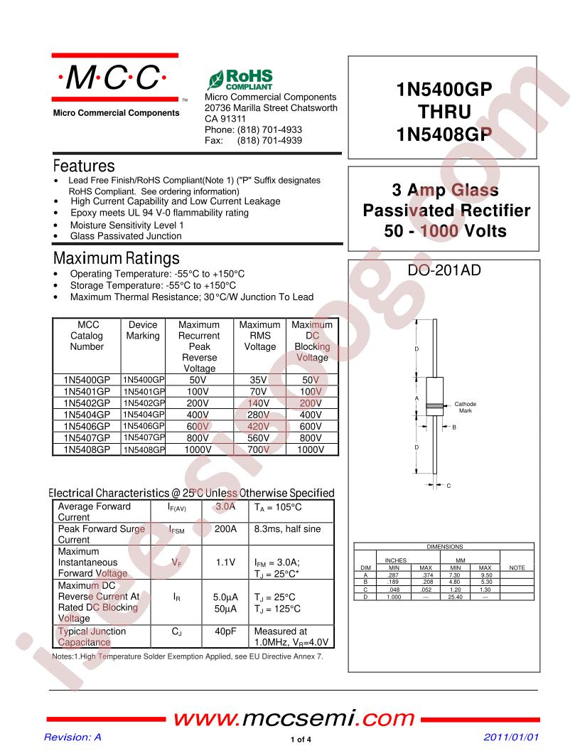 1N5400GP