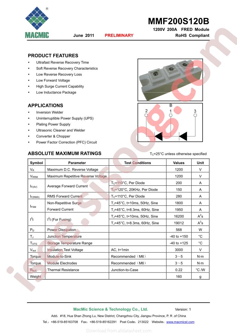 MMF200S120B