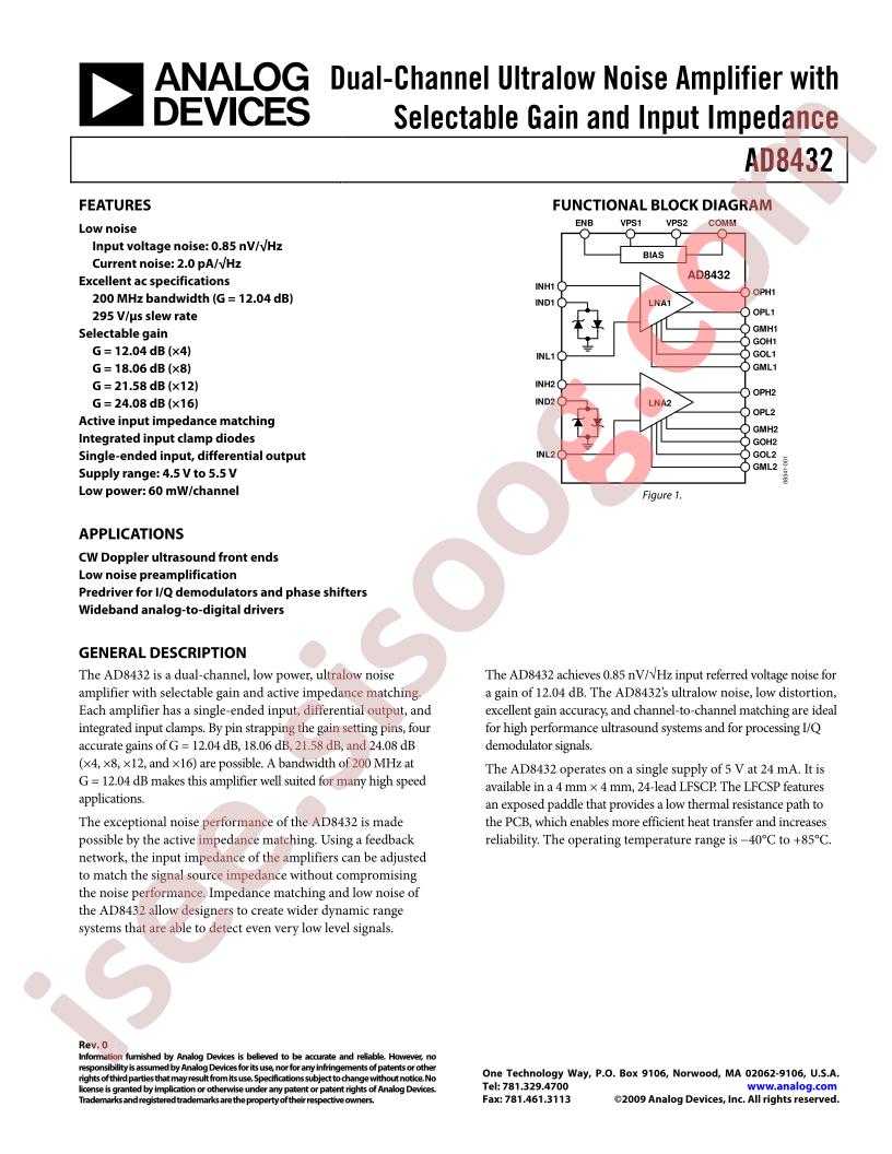 AD8432ACPZ-RL