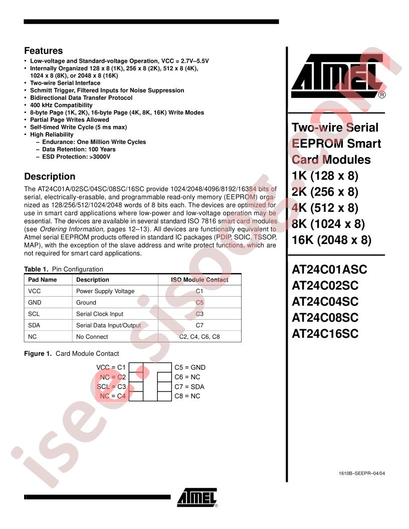 AT24C01ASC-10WI