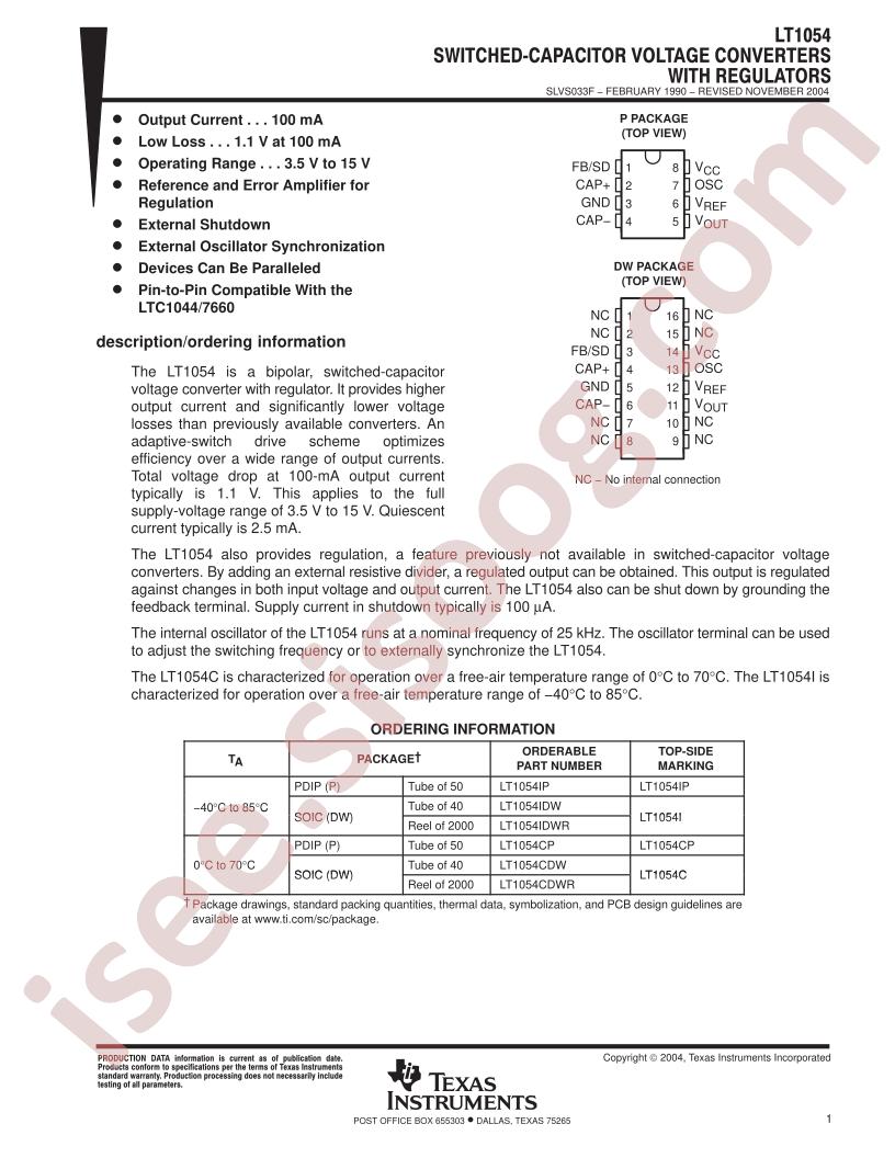 LT1054IP