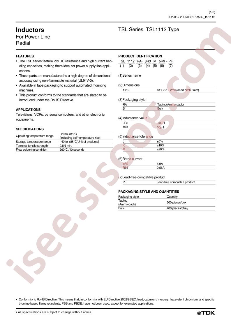 TSL1112RA-101K1R4-PF