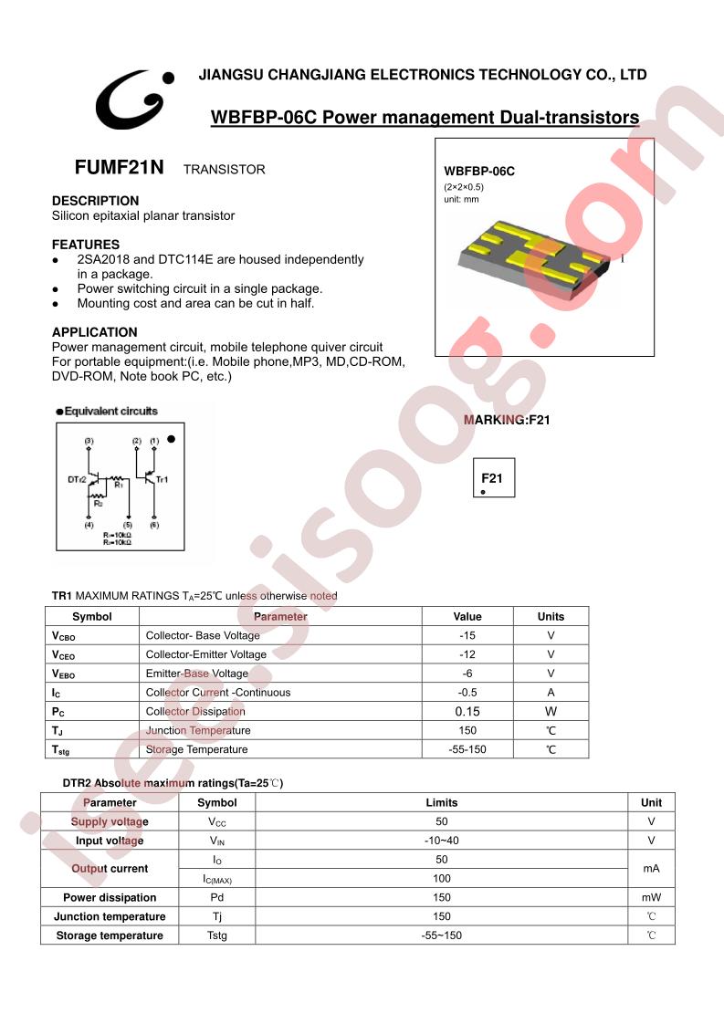 FUMF21N-WBFBP-06C