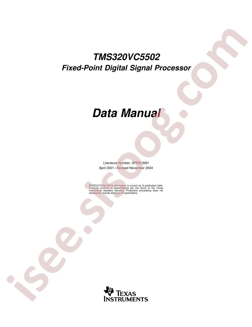TMX320VC5502GZZ300