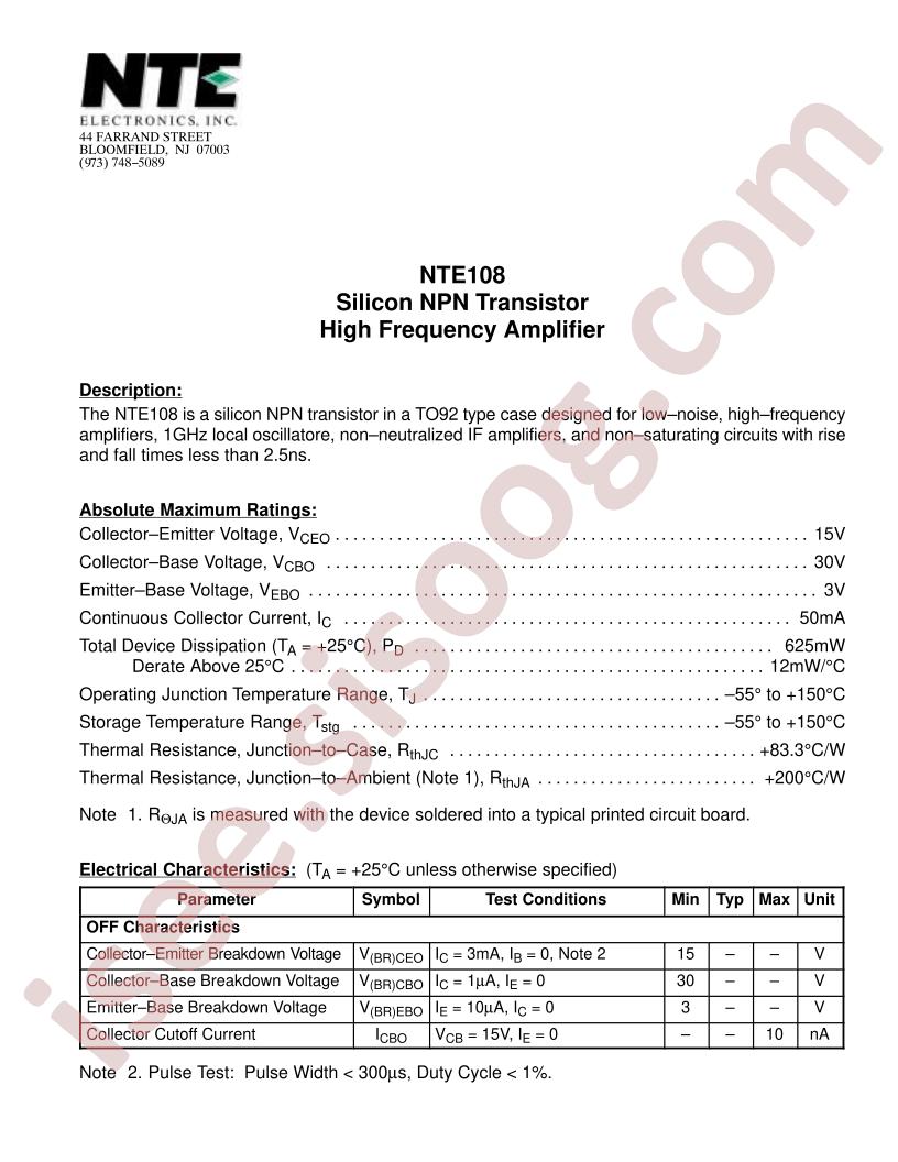 NTE108