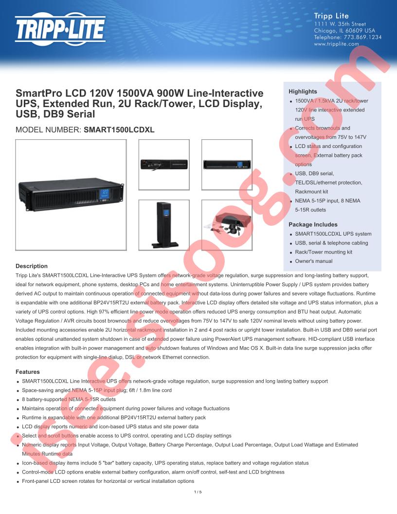 SMART1500LCDXL