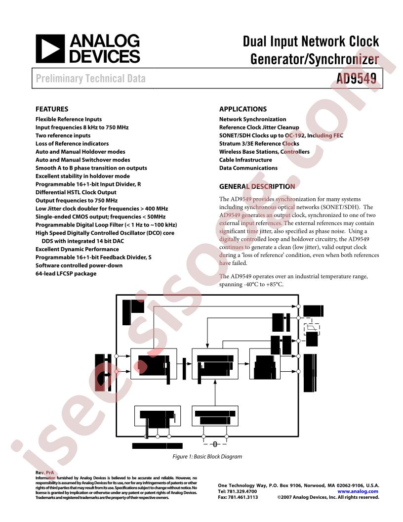 AD9549XCPZ