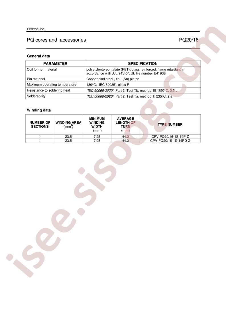 CPV-PQ20-1S-14PD-Z