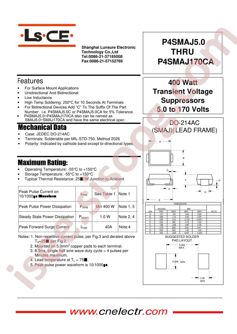 P4SMAJ10
