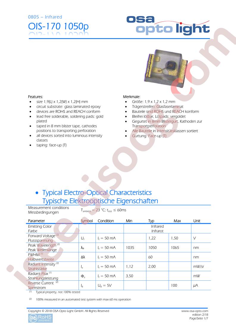 OIS-170-1050P