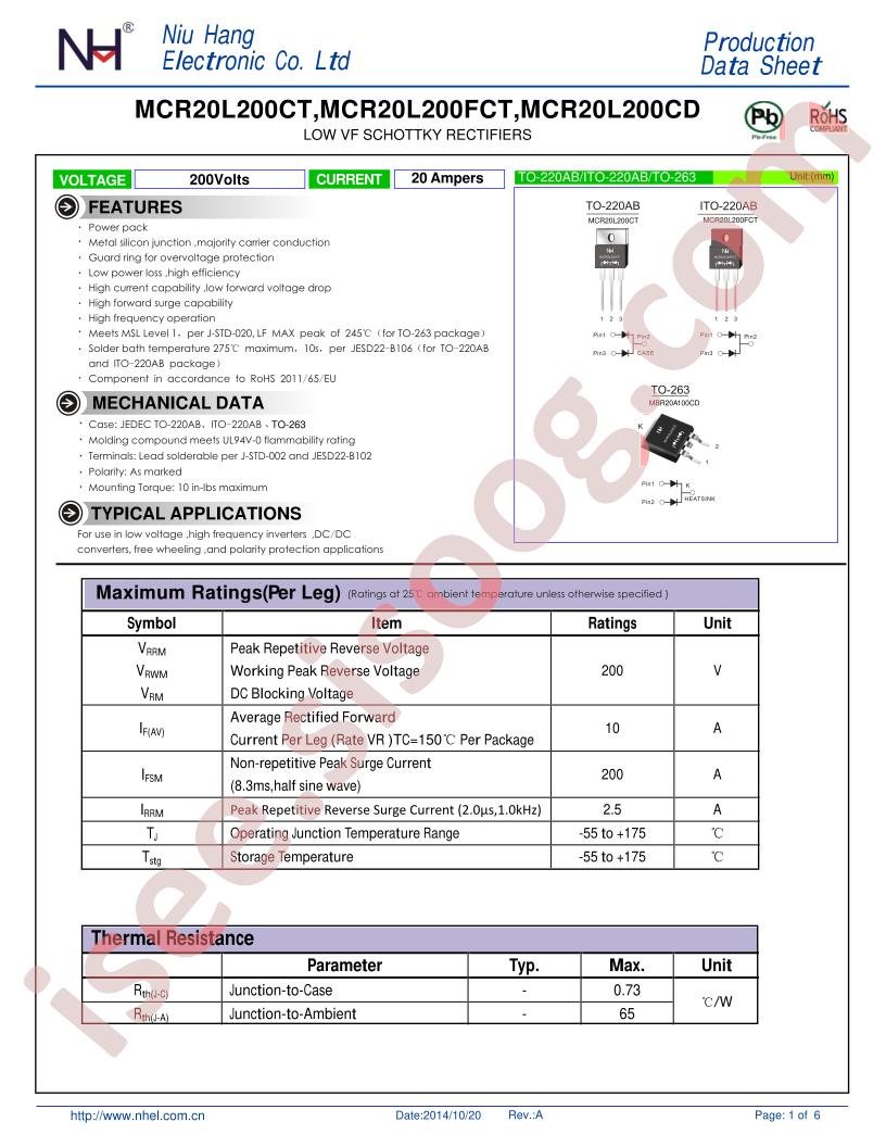 MCR20L200CT