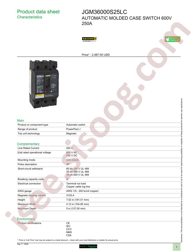 JGM36000S25LC