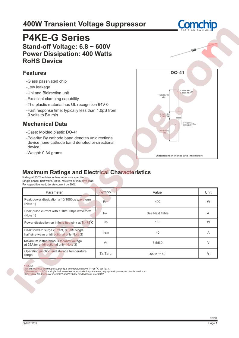 P4KE300A-G