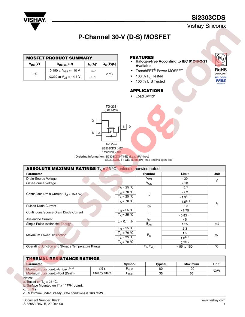 Si2303CDS