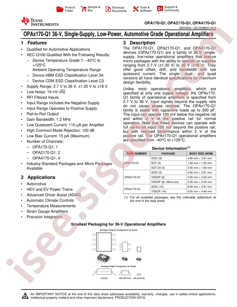 OPA170-Q1