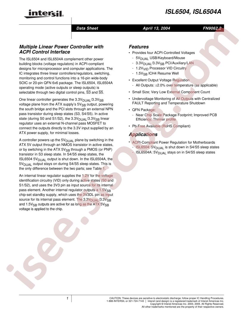ISL6504ACB-T