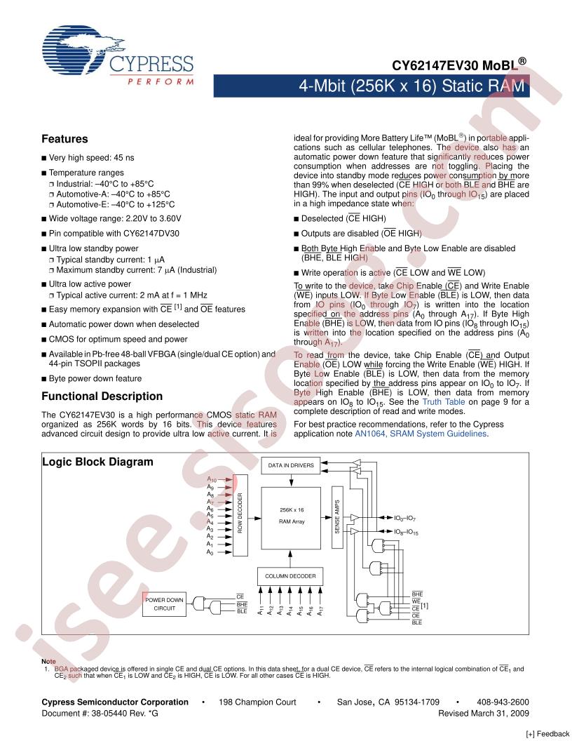 CY62147EV30_09