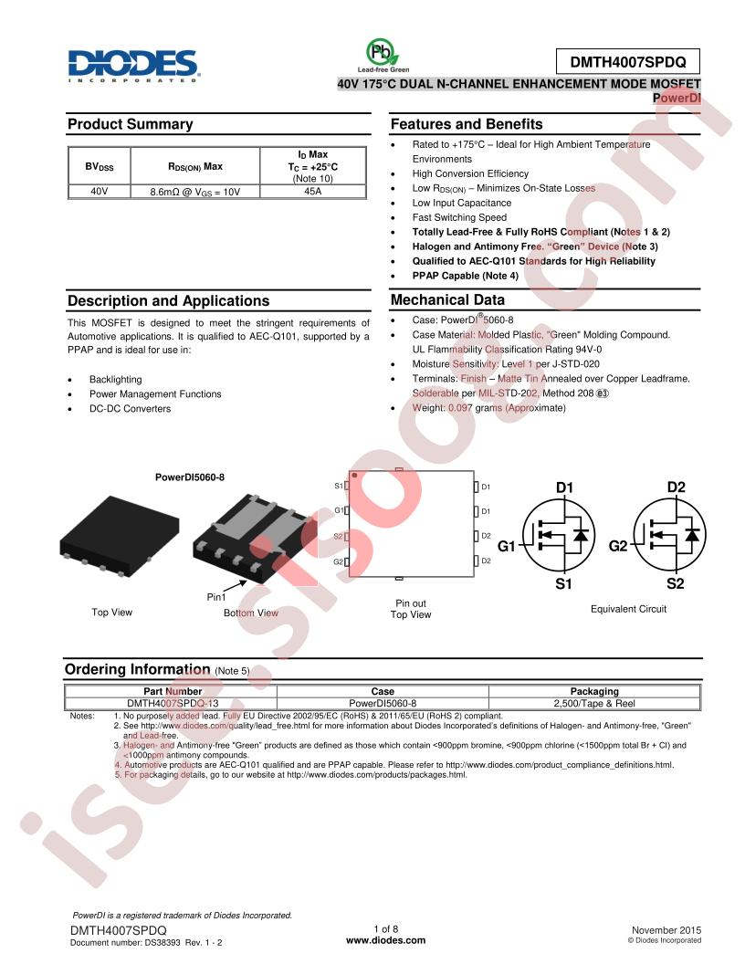 DMTH4007SPDQ
