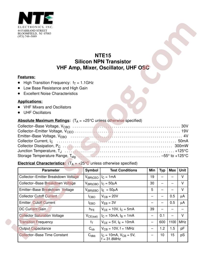 NTE15