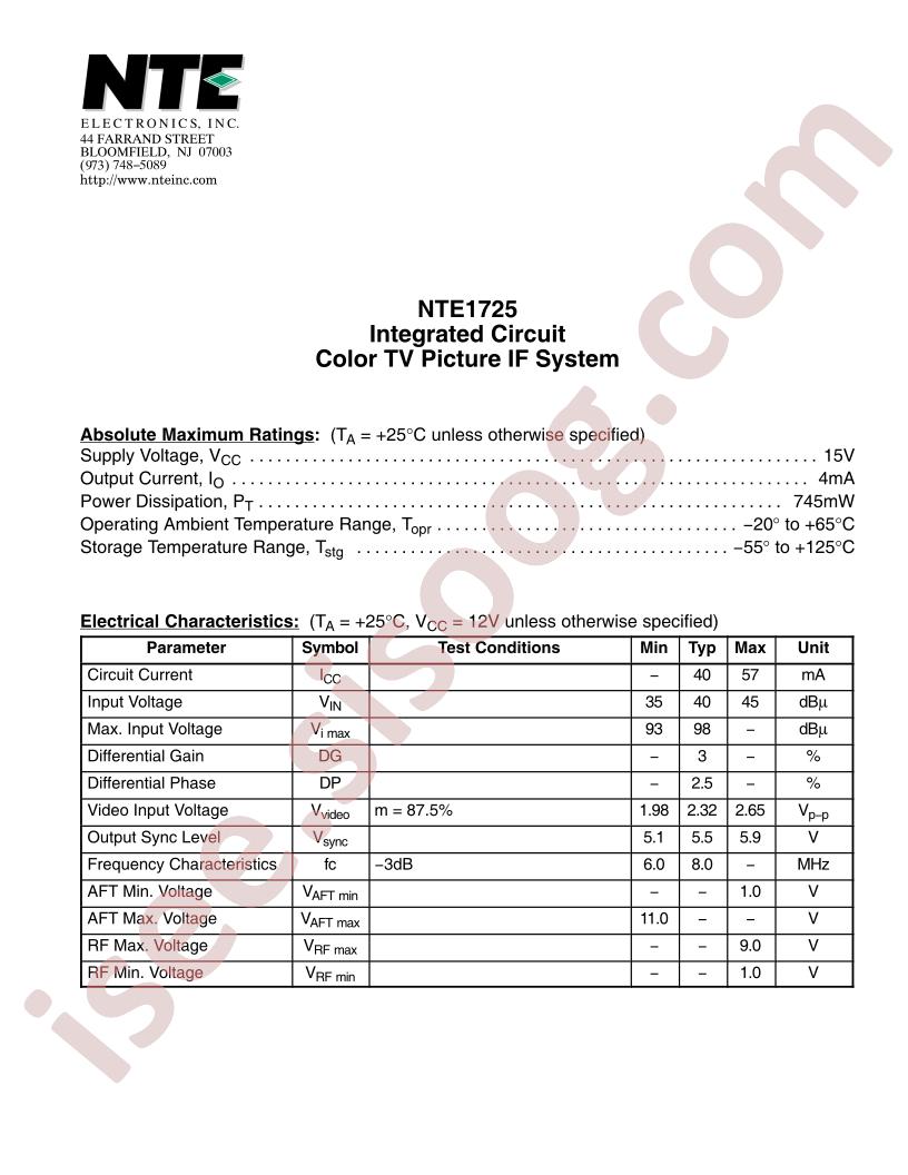 NTE1725
