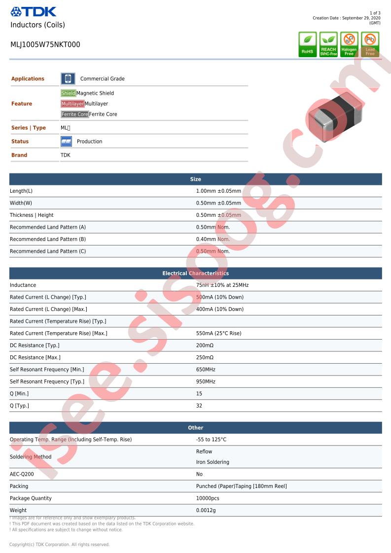 MLJ1005W75NKT000