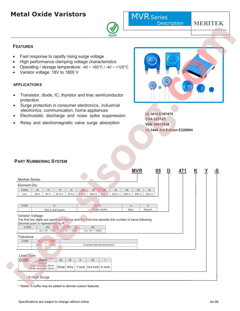 MVR25S330MQ-S