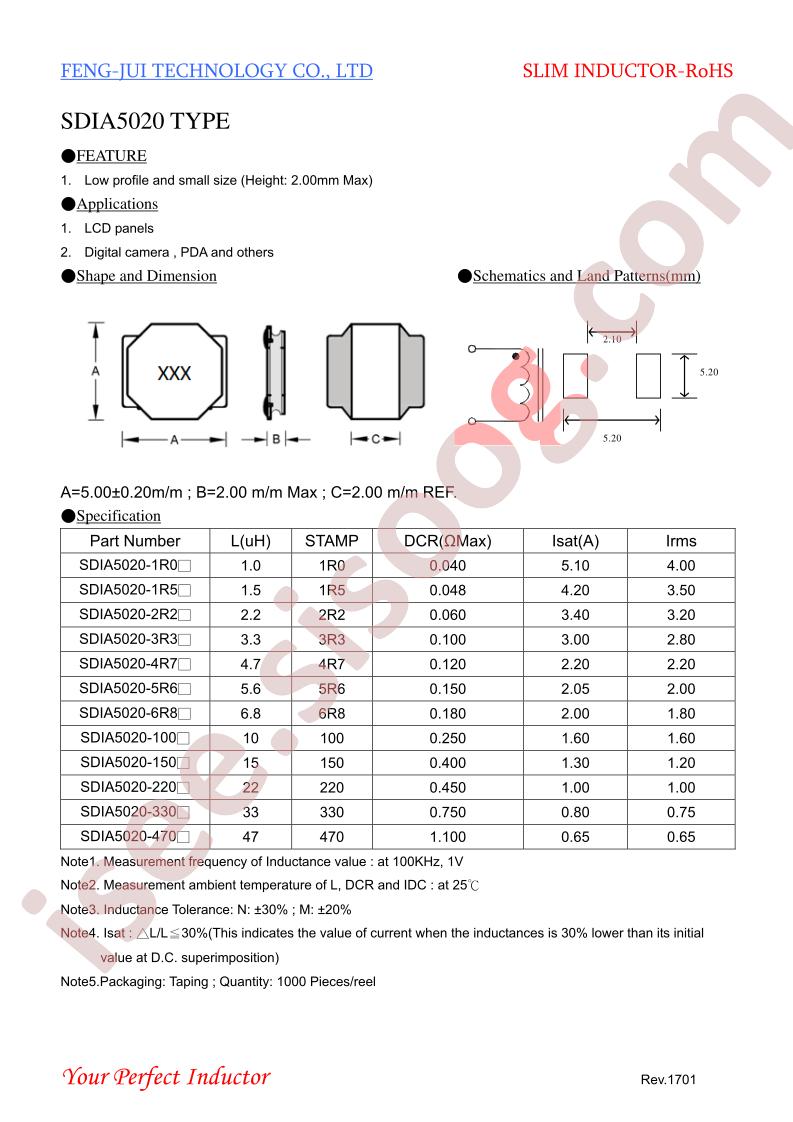 SDIA5020-1R0