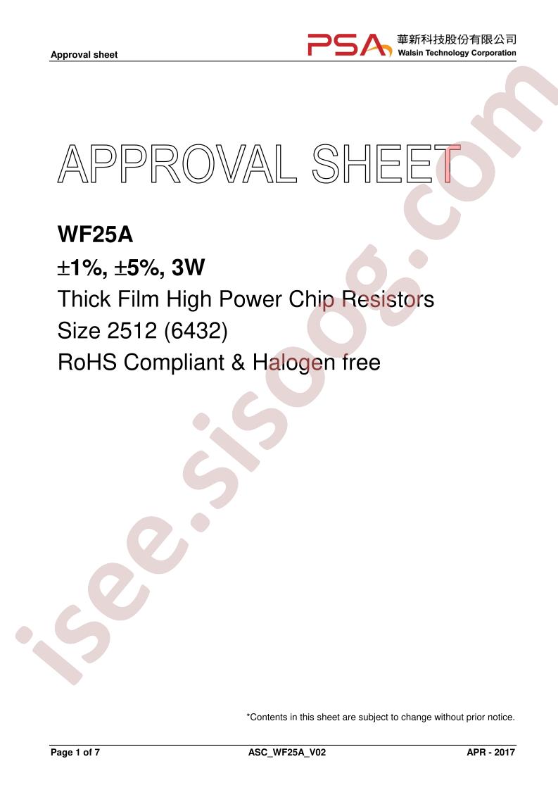 WF25A