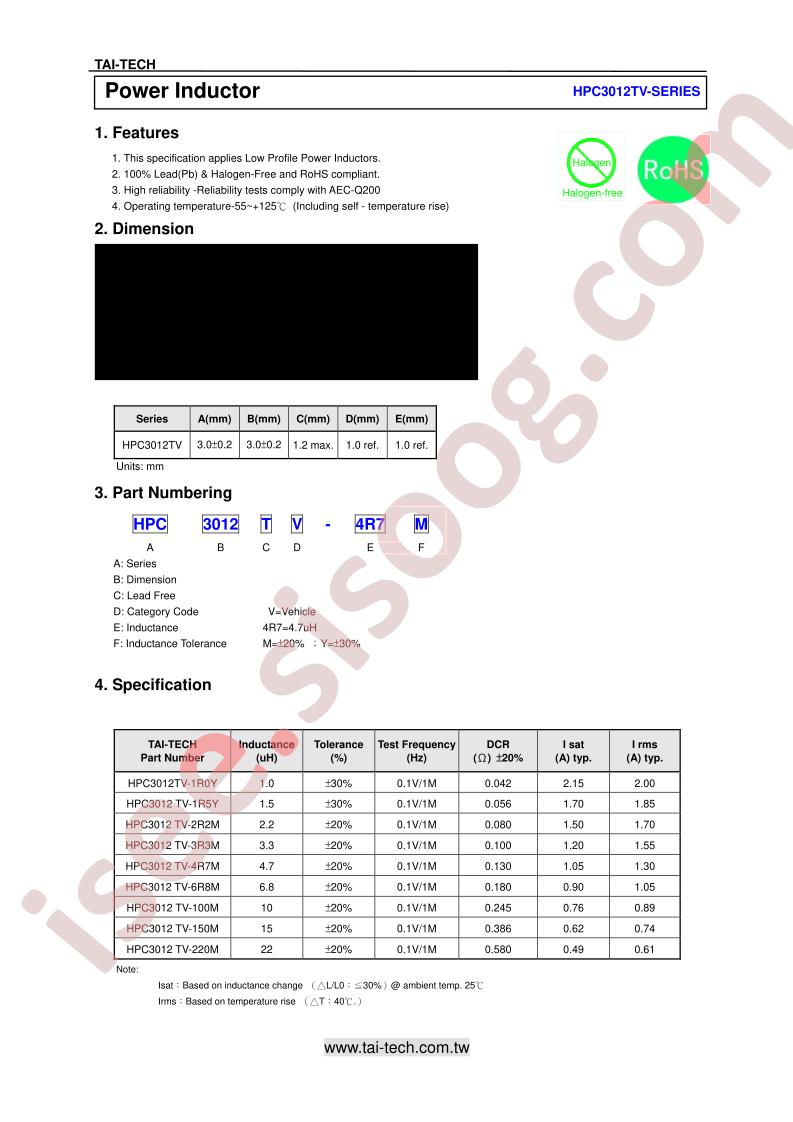 HPC3012TV-220M