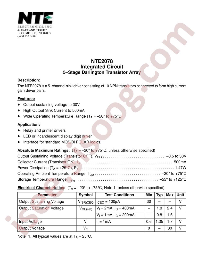 NTE2078