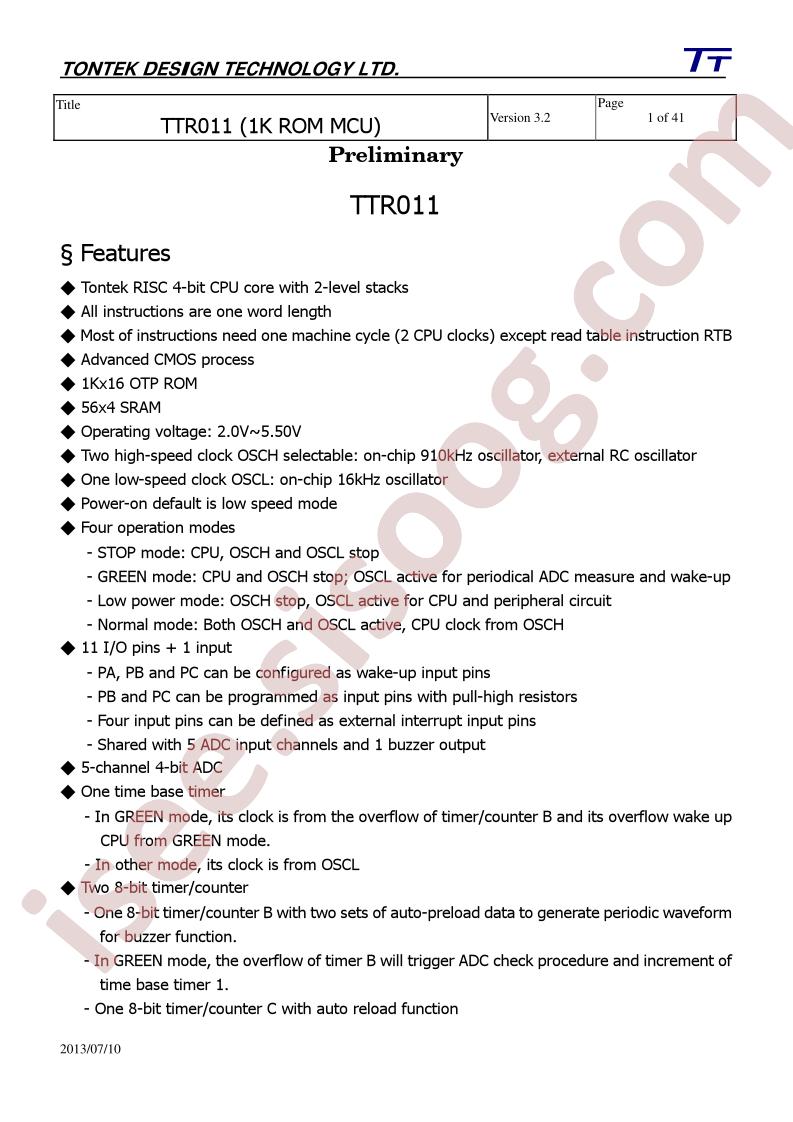 TTR011