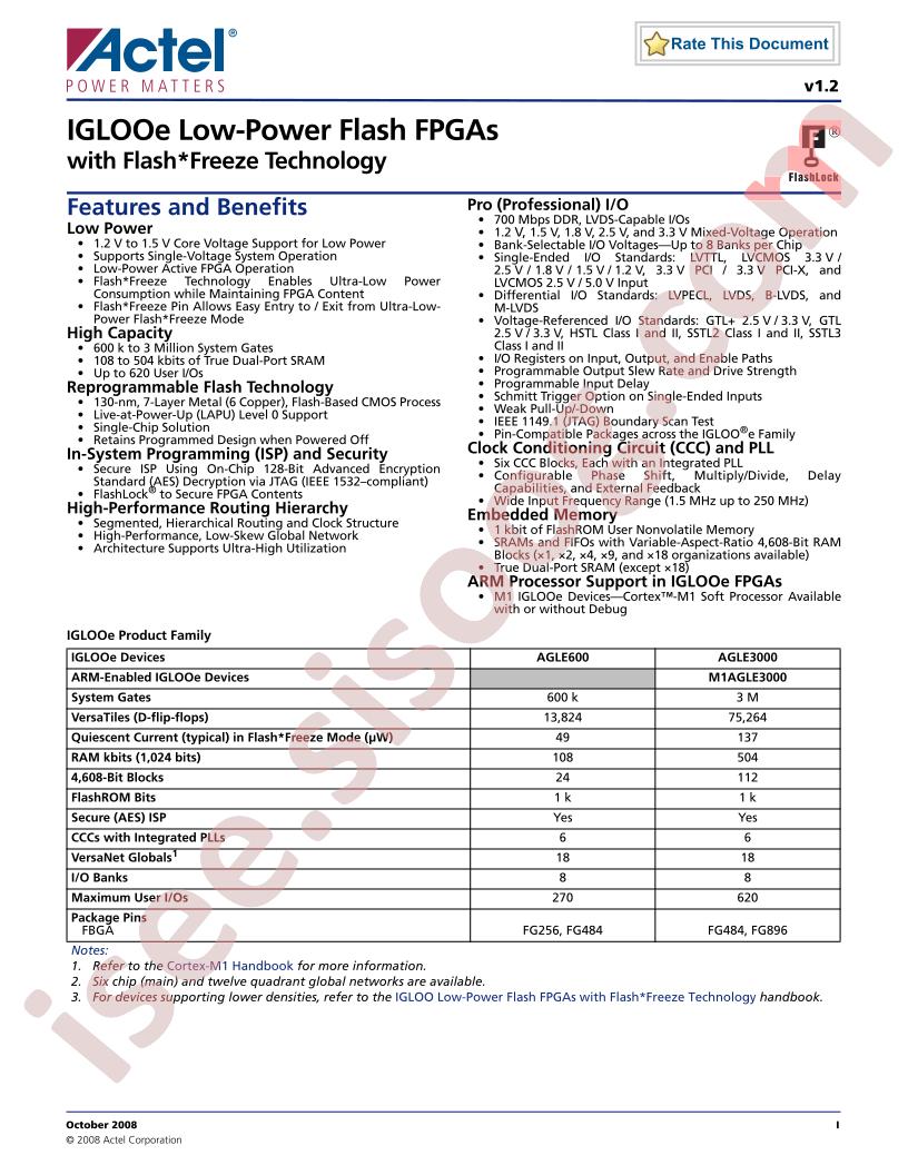 AGLE3000V5-FFG896