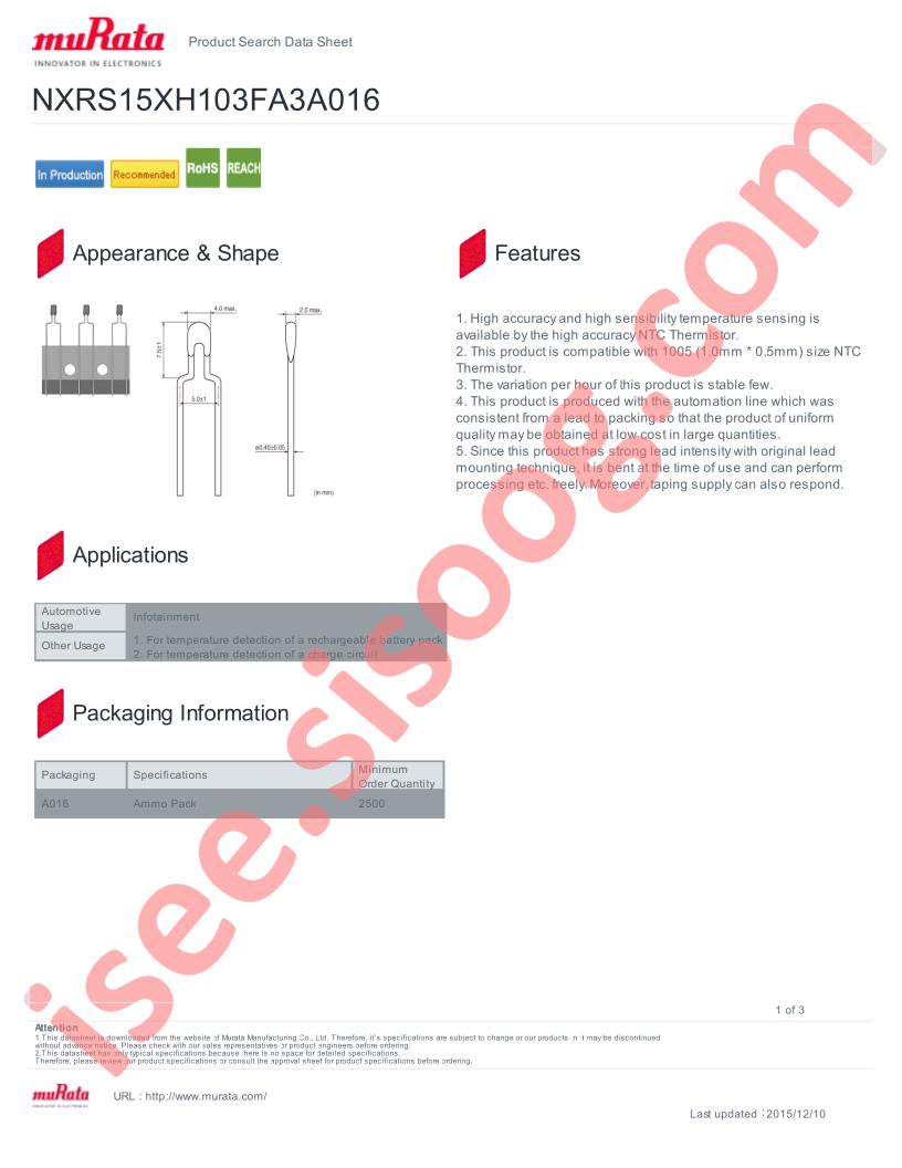 NXRS15XH103FA3A016