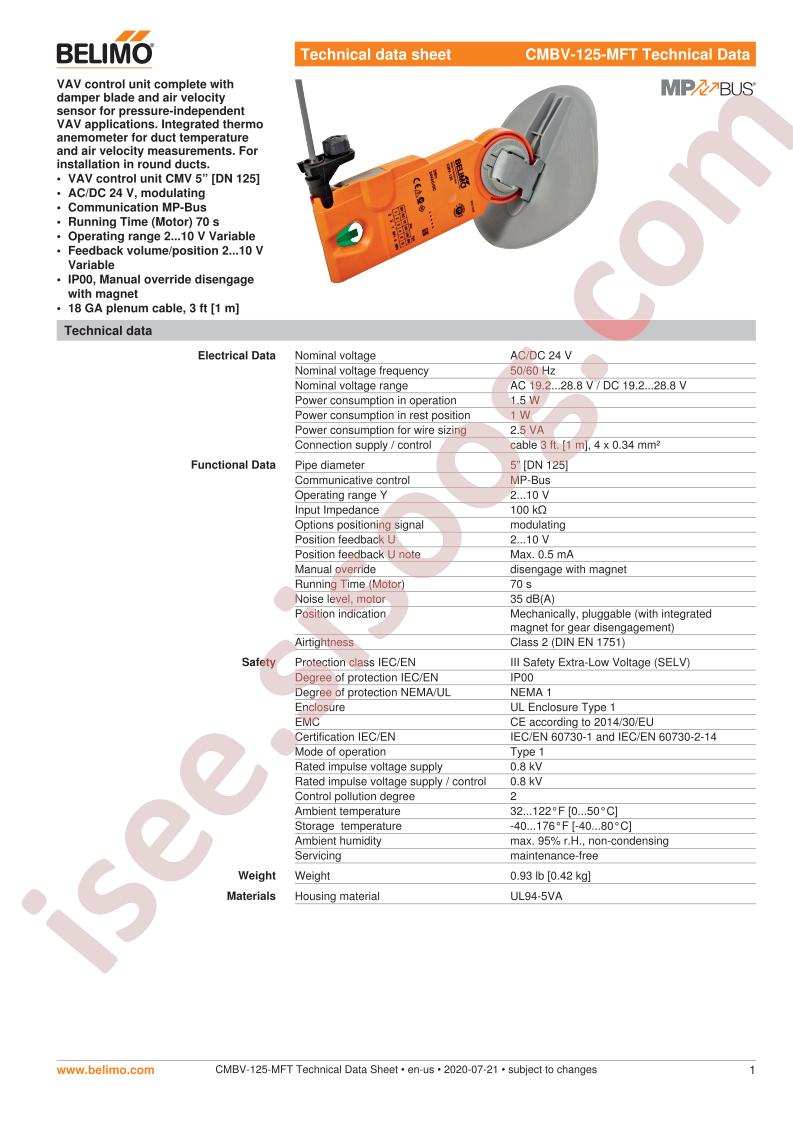 CMBV-125-MFT