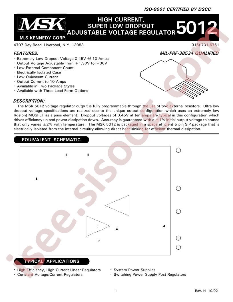 MSK5012BTU
