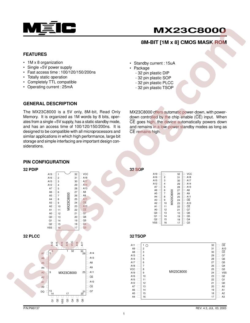 MX23C8000MC-20