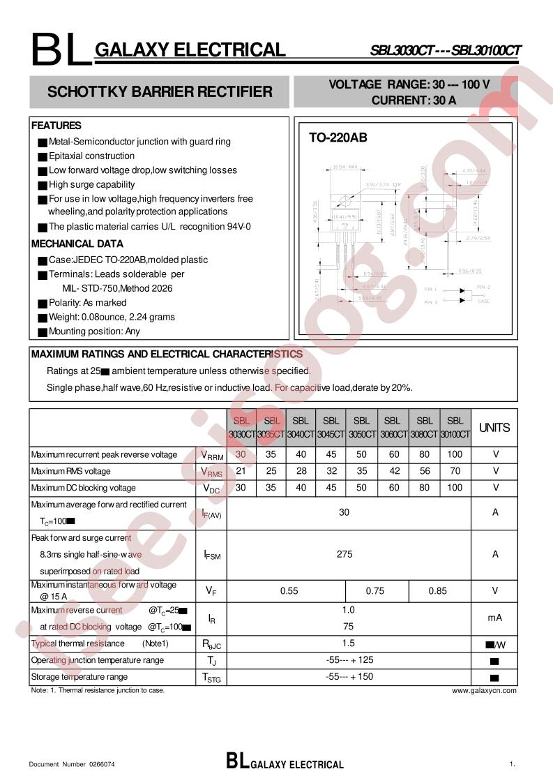 SBL3045CT