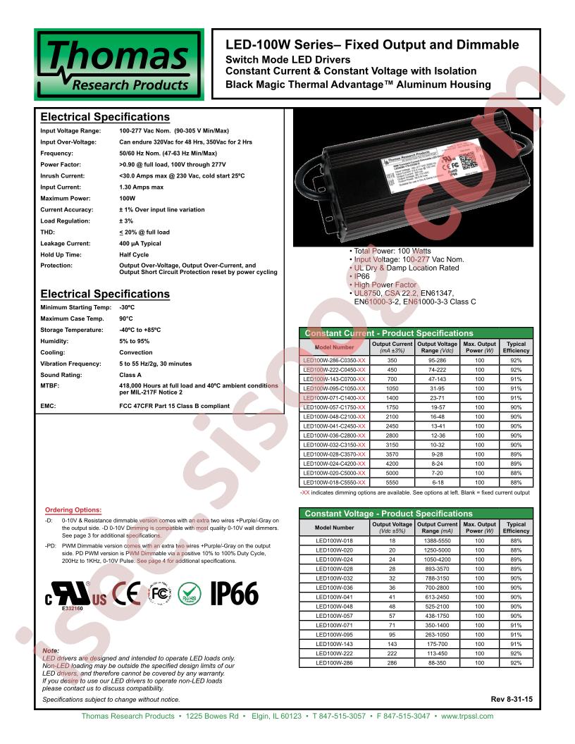 LED100W-018-C5550-XX