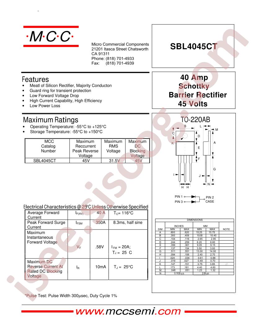 SBL4045CT