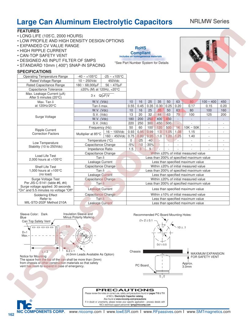 NRLMW103M100V20X25F