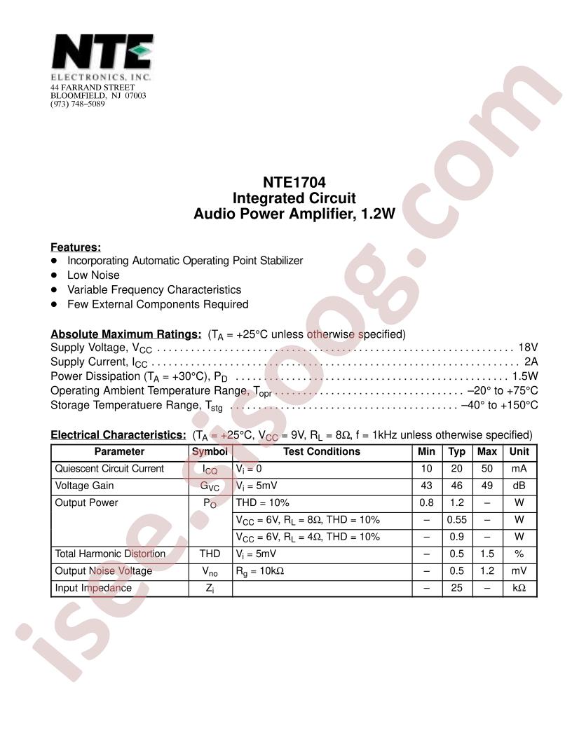 NTE1704