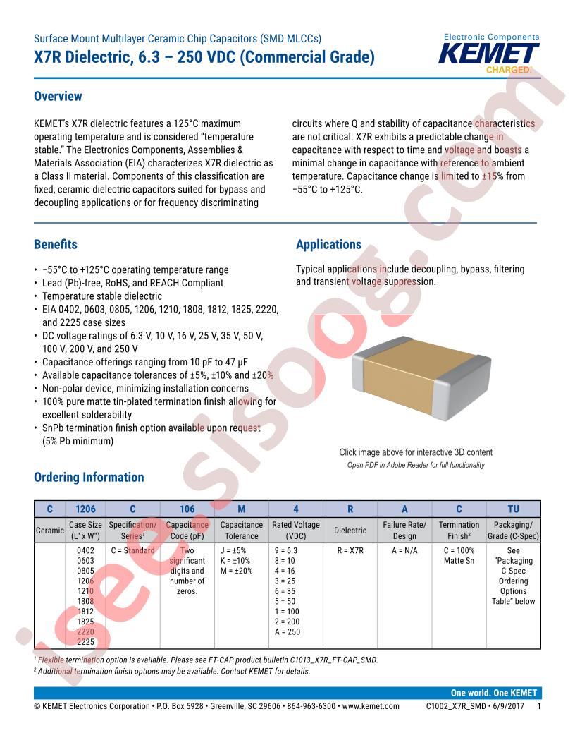 C1210C106K3RACTU