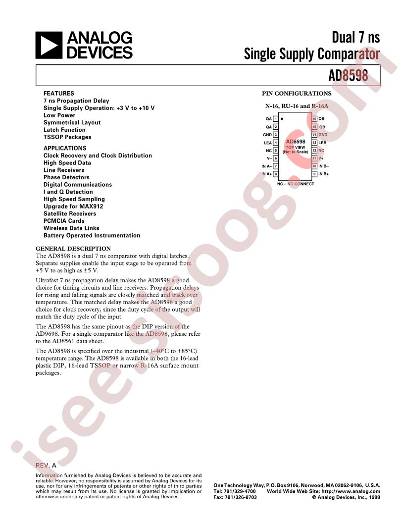 AD8598AN